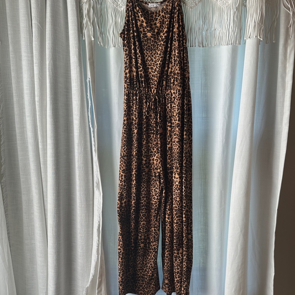 Leopard Print Jumpsuit